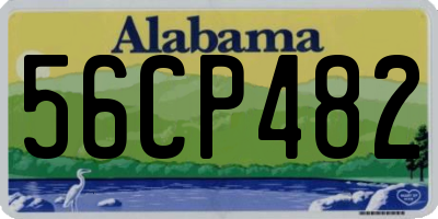 AL license plate 56CP482