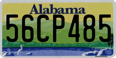 AL license plate 56CP485
