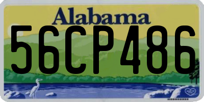 AL license plate 56CP486