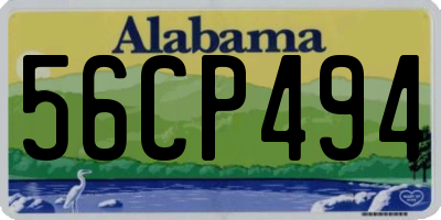 AL license plate 56CP494