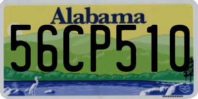 AL license plate 56CP510