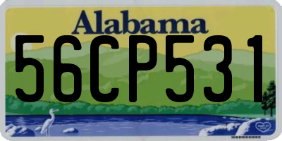 AL license plate 56CP531