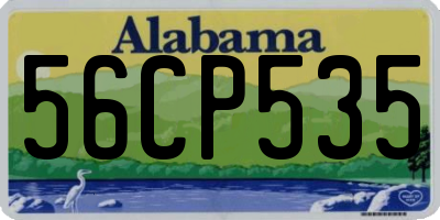 AL license plate 56CP535