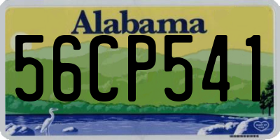 AL license plate 56CP541