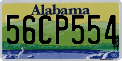 AL license plate 56CP554
