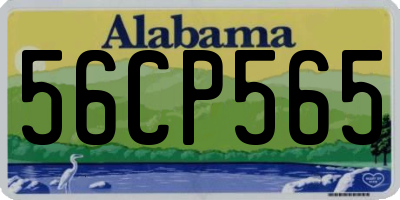 AL license plate 56CP565