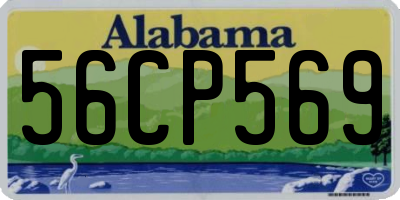 AL license plate 56CP569