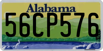 AL license plate 56CP576