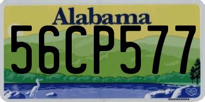 AL license plate 56CP577