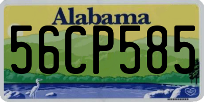 AL license plate 56CP585