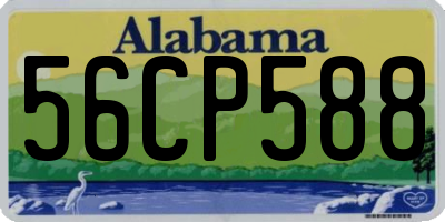 AL license plate 56CP588
