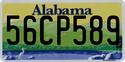 AL license plate 56CP589
