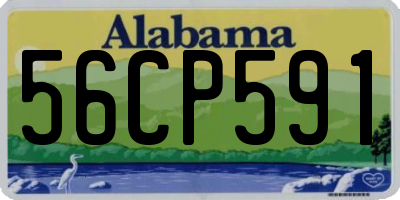 AL license plate 56CP591