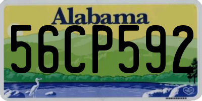 AL license plate 56CP592