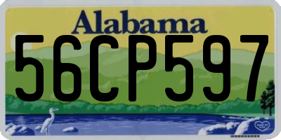AL license plate 56CP597