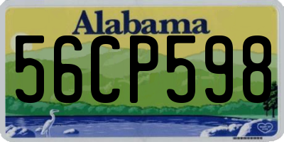 AL license plate 56CP598