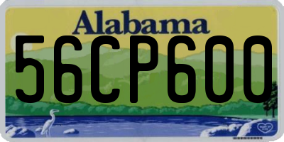 AL license plate 56CP600