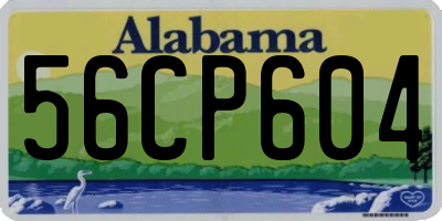 AL license plate 56CP604