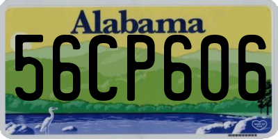 AL license plate 56CP606