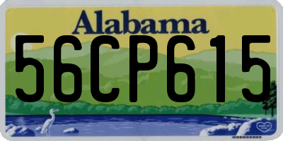AL license plate 56CP615