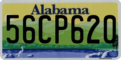 AL license plate 56CP620