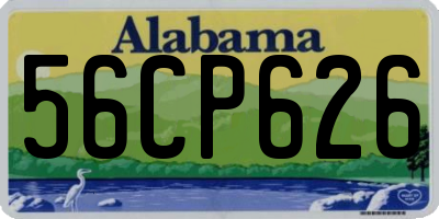 AL license plate 56CP626