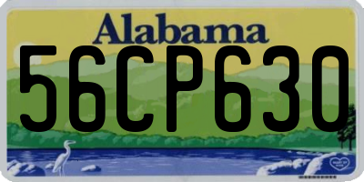 AL license plate 56CP630