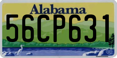 AL license plate 56CP631
