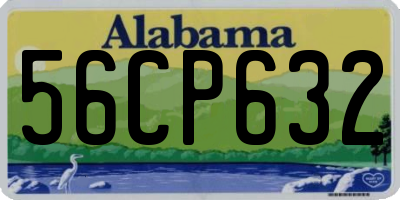 AL license plate 56CP632