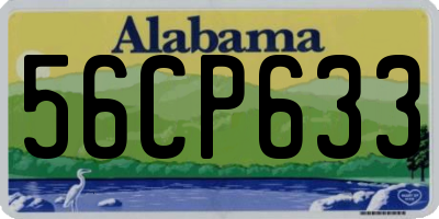 AL license plate 56CP633