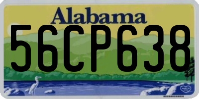 AL license plate 56CP638