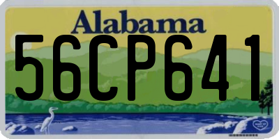 AL license plate 56CP641