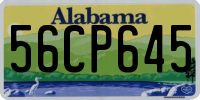 AL license plate 56CP645