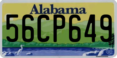AL license plate 56CP649