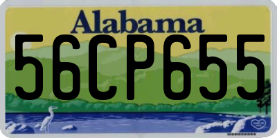 AL license plate 56CP655