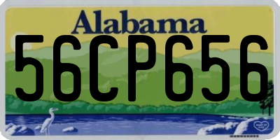 AL license plate 56CP656
