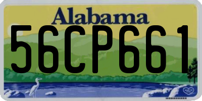 AL license plate 56CP661