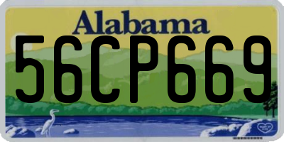 AL license plate 56CP669