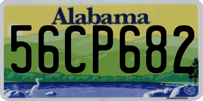 AL license plate 56CP682