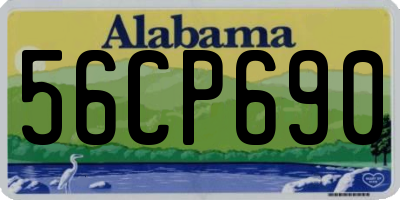 AL license plate 56CP690
