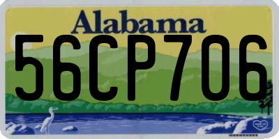 AL license plate 56CP706