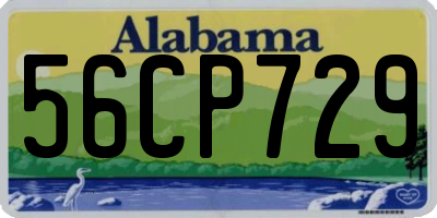 AL license plate 56CP729