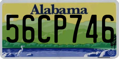 AL license plate 56CP746