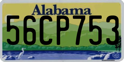 AL license plate 56CP753