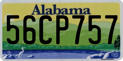 AL license plate 56CP757