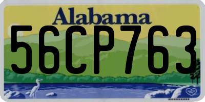 AL license plate 56CP763