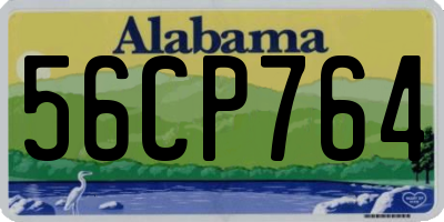 AL license plate 56CP764