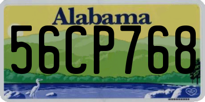 AL license plate 56CP768