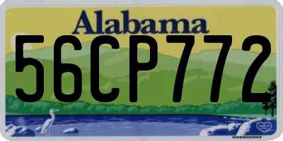 AL license plate 56CP772