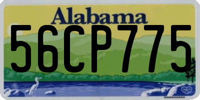 AL license plate 56CP775